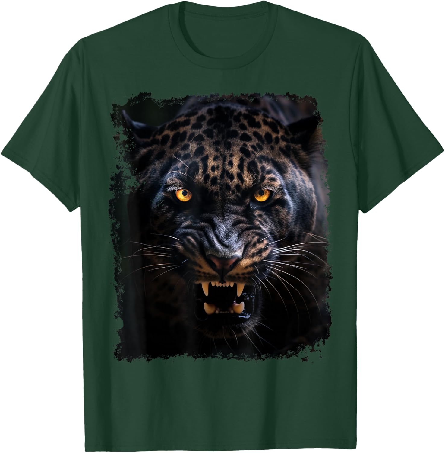 Pop Art Panther Black T-Shirt - T-Shirt | Forest