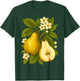 Pear Botanical Fruit Graphic Orchard Farm Nature Harvest T-Shirt - T-Shirt | Forest