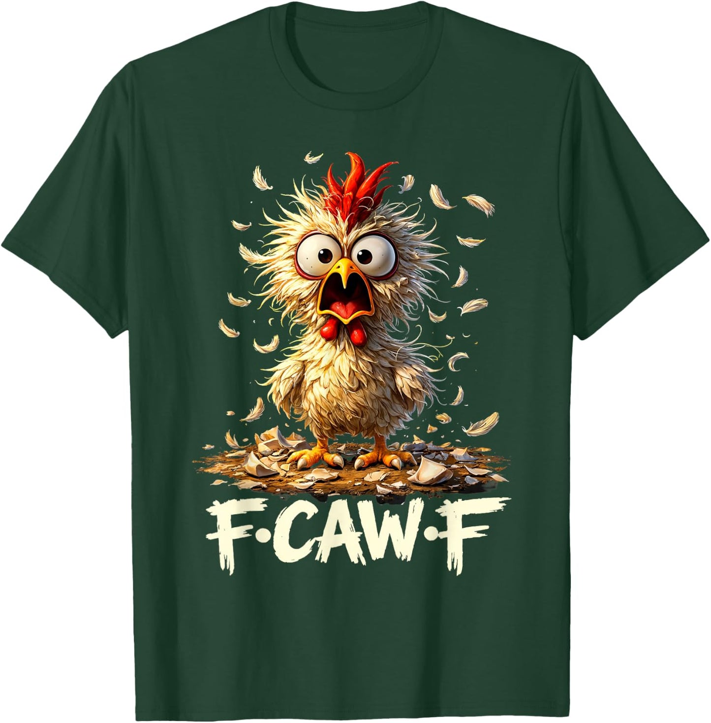 F-Caw-F Humor für Erwachsene, Motiv: Hahn T-Shirt - T-Shirt | Forest