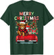 Merry Christmas Scottish Highland Cow Xmas Farm Animal Lover T-Shirt - T-Shirt | Forest