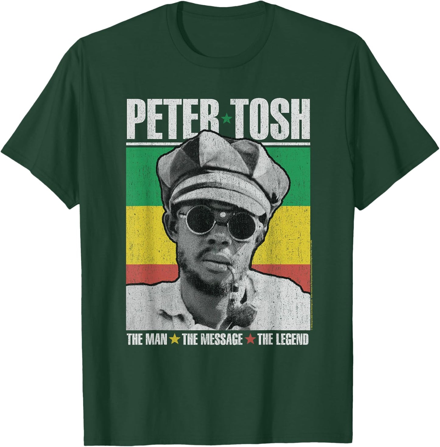 Peter Tosh Sun Glasses T-Shirt - T-Shirt | Forest