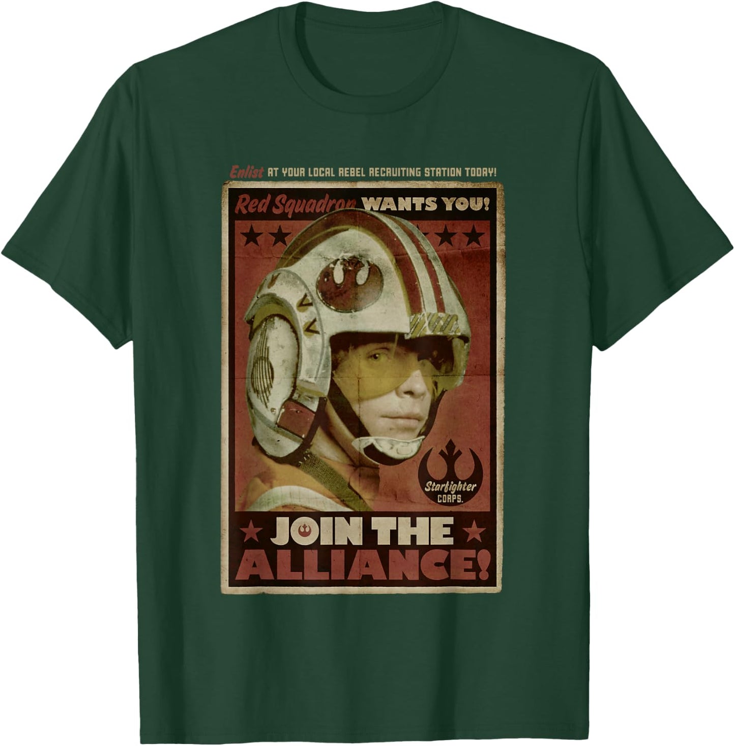 Star Wars Classic Join The Alliance Rebels Propaganda Retro T-Shirt - T-Shirt | Forest