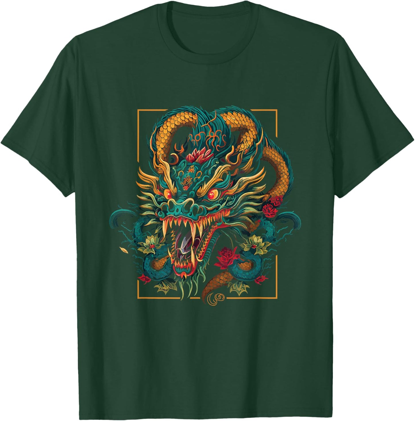 Colorful Chinese Dragon | 2024 New Year Of The Dragon T-Shirt - T-Shirt | Forest