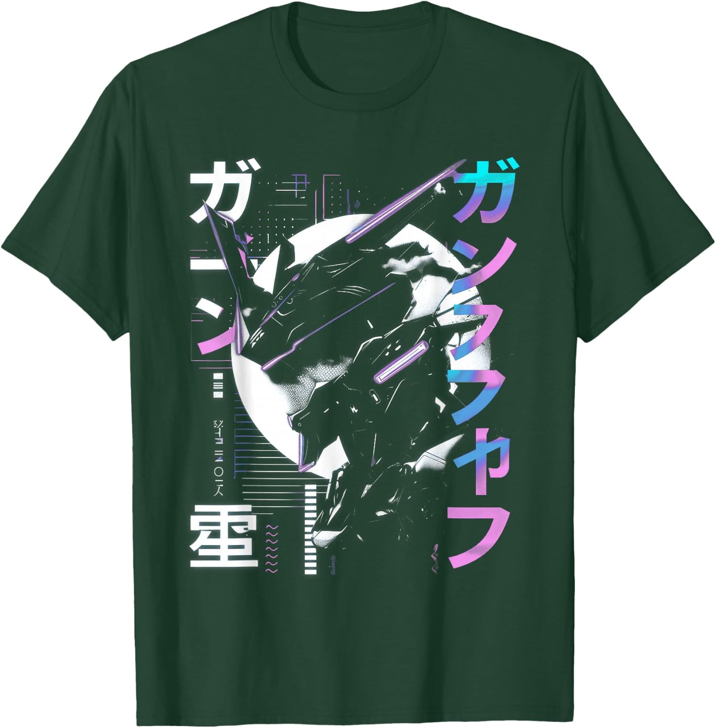 Futuristic Techwear Japanese Cyberpunk Harajuku Anime Manga , black T-Shirt - T-Shirt | Forest