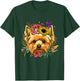 Floral Yorkshire Terrier Shirt Yorkie Dog Face Yorkie Lover T-Shirt - T-Shirt | Forest