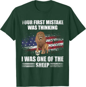 Your First Mistake Was Thinking I Was One Of The Sheep Lion T-Shirt - T-Shirt | Forest