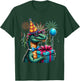 Dinosaur Birthday Party Adult , Black, S T-Shirt - T-Shirt | Forest