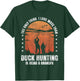 Duck Hunting Hunter Grandpa Vintage The Only Thing I Love T-Shirt - T-Shirt | Forest