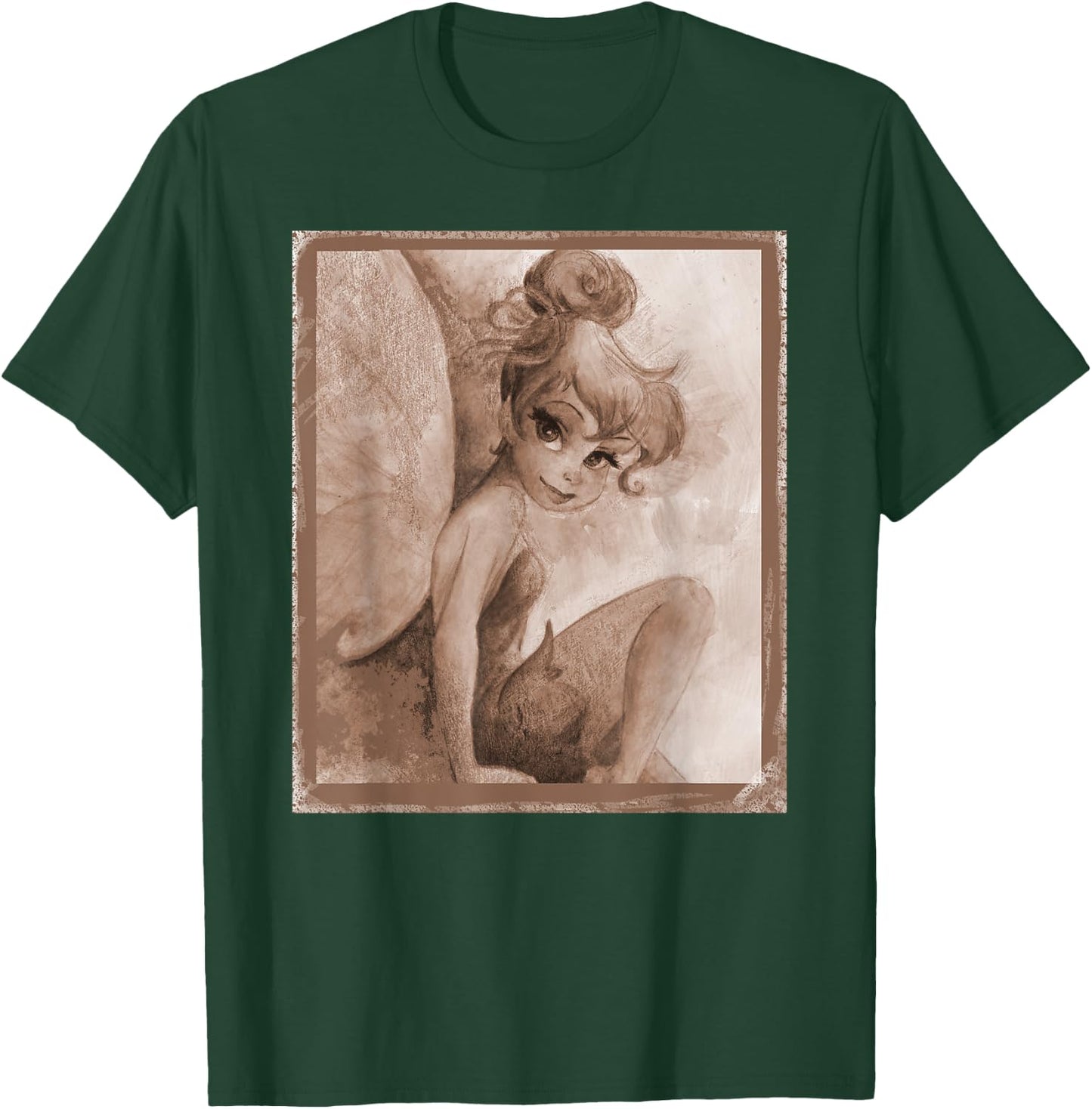 Tinkerbell Nostalgie Kunstwerk T-Shirt - T-Shirt | Forest
