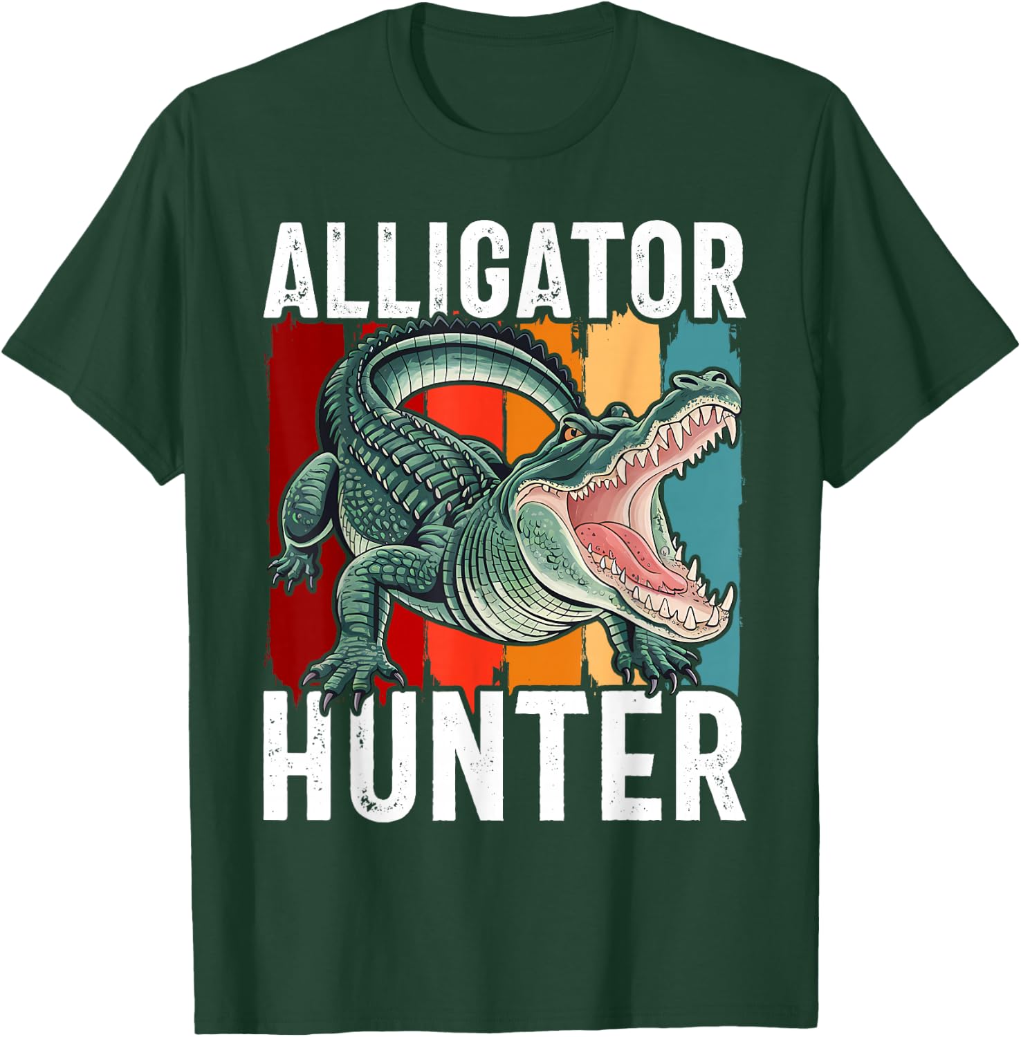 Alligator Hunter Crocodile Cute Gator Catchers T-Shirt - T-Shirt | Forest