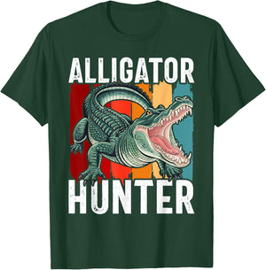 Alligator Hunter Crocodile Cute Gator Catchers T-Shirt - T-Shirt | Forest