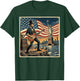 Abraham Lincoln Playing Electric Guitar 4th of July Retro T-Shirt - T-Shirt | Forest