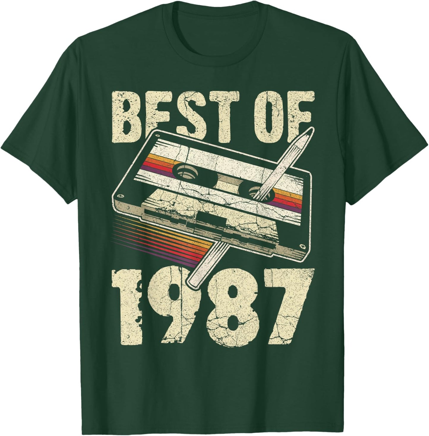 Best of 1987, Audio Kassette, 39. Geburtstag, 39 Jahre alt T-Shirt - T-Shirt | Forest