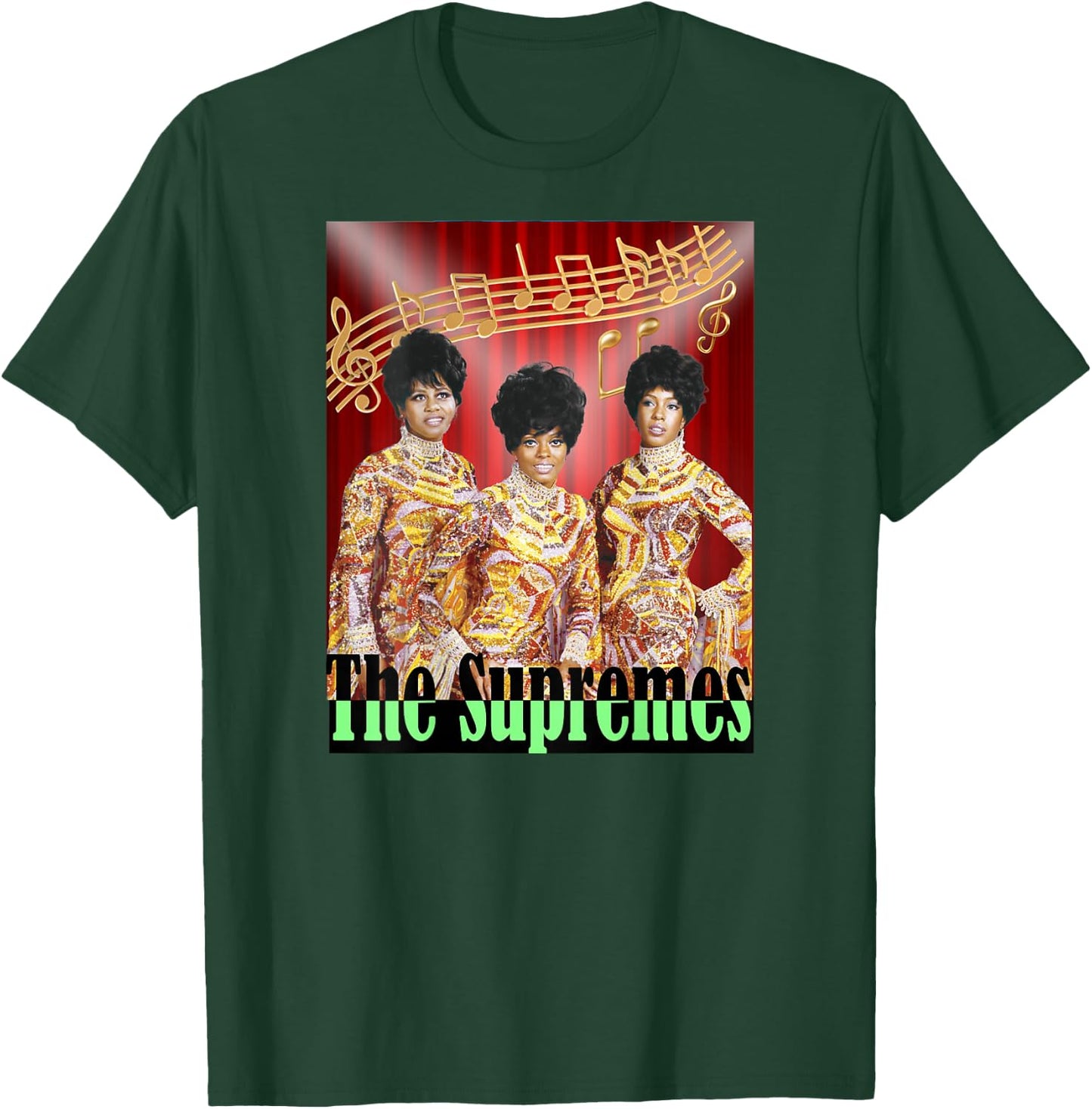 Supremes_003_Back Printed T-Shirt - T-Shirt | Forest