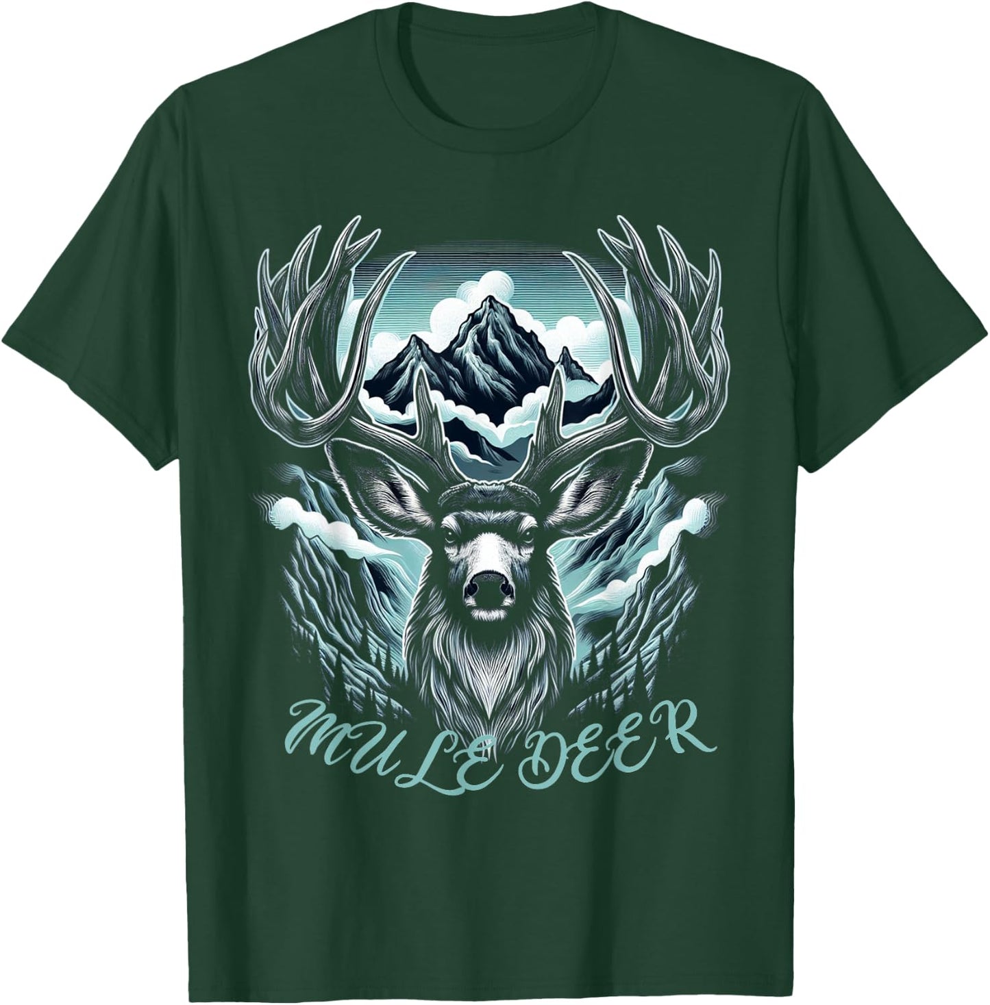Muledeer Hunter Hunting Novelty Men Women Mule Deer Hunting T-Shirt - T-Shirt | Forest