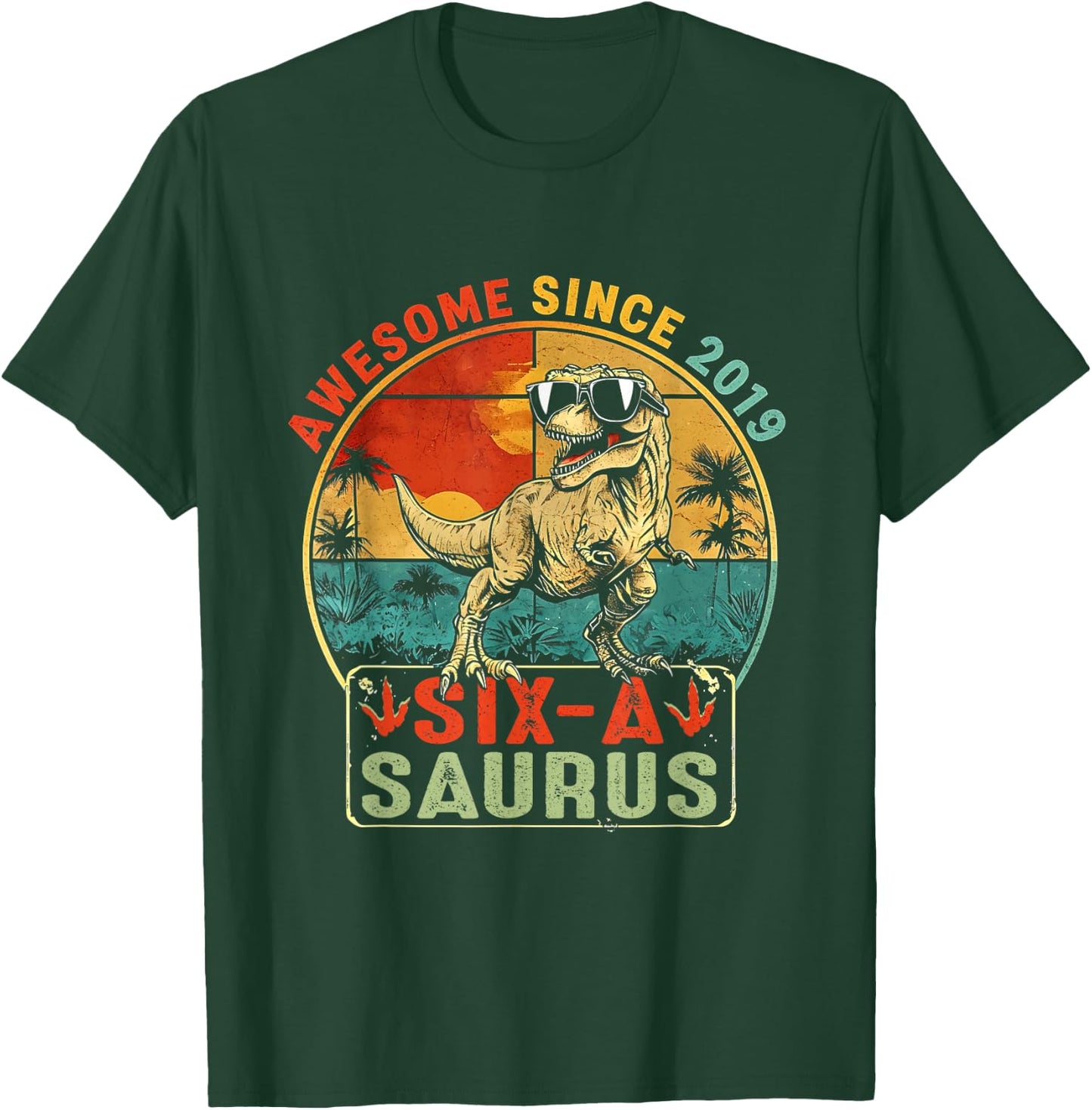 Six ASaurus T-Shirt - T-Shirt | Forest