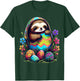 Cute and colorful Easter Art with charming Sloth T-Shirt - T-Shirt | Forest