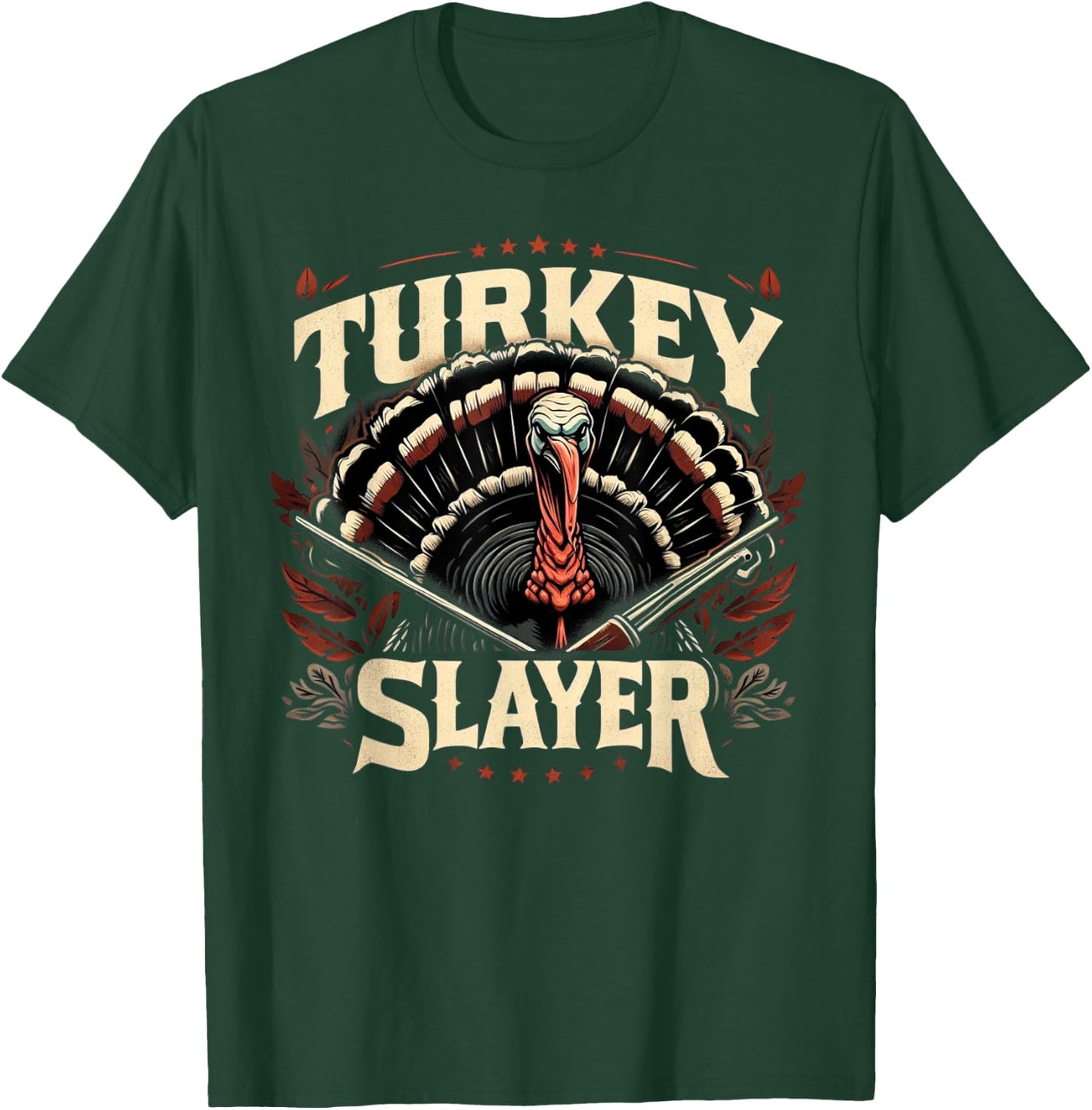 Spring Gobbler Non Camoflauge Turkey Slayer Turkey Hunting T-Shirt - T-Shirt | Forest