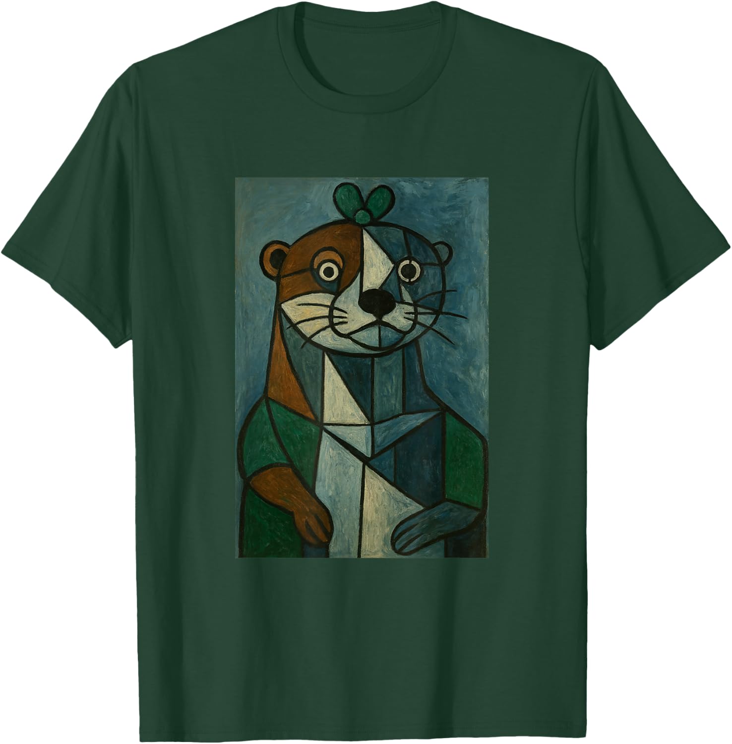 Art - Picasso Otter T-Shirt - T-Shirt | Forest