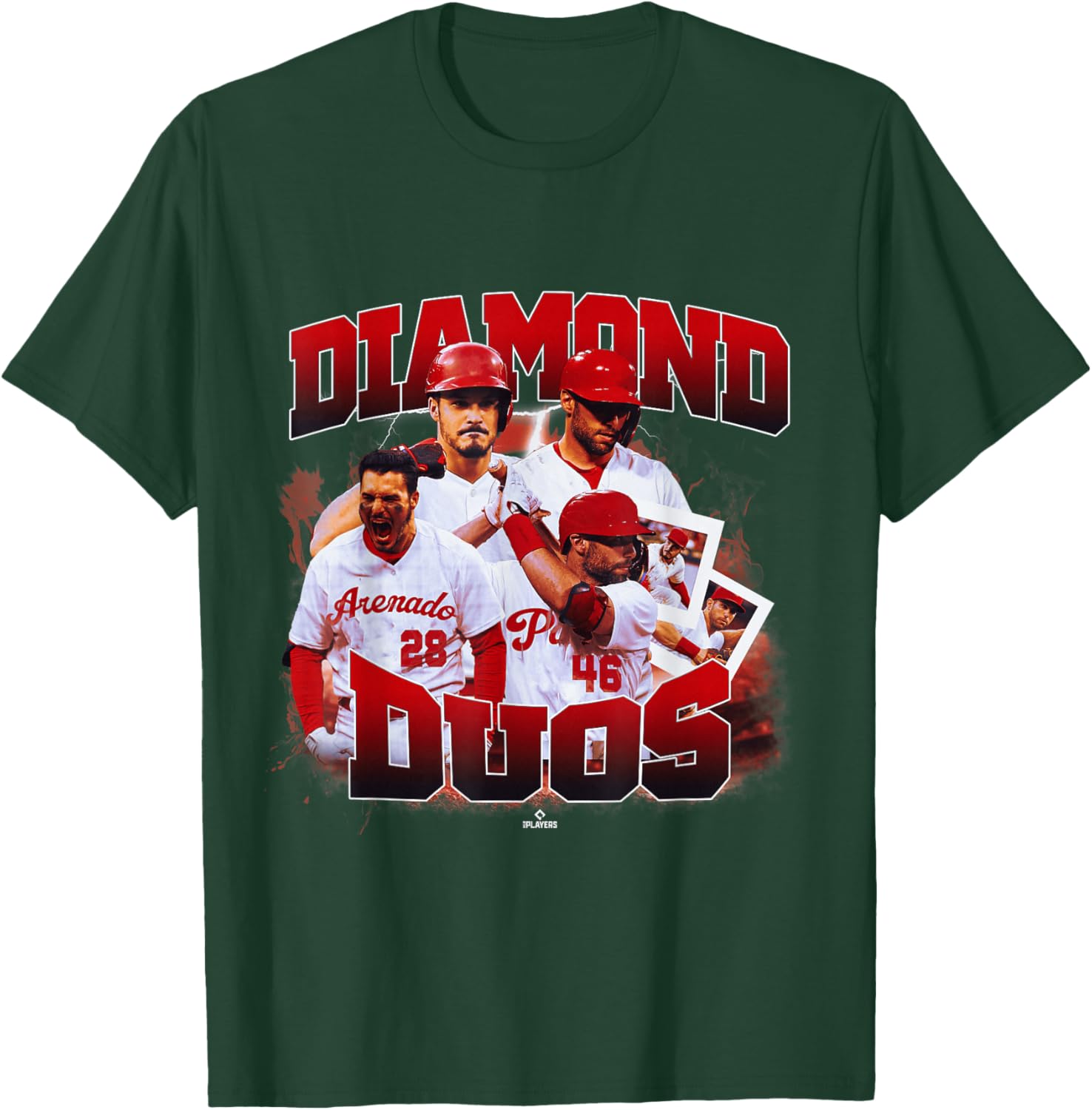 Paul Goldschmidt & Nolan Arenado | St. Louis | MLBDDUO4013-S T-Shirt - T-Shirt | Forest