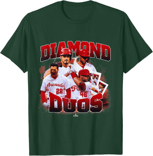 Paul Goldschmidt & Nolan Arenado | St. Louis | MLBDDUO4013-S T-Shirt - T-Shirt | Forest