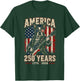 250 Years America Boston Terrier Dog Patriotic USA 4th July T-Shirt - T-Shirt | Forest