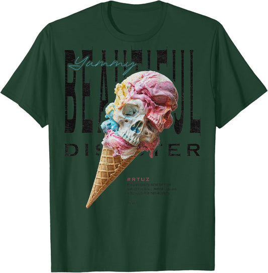 Urban Hip Hop Y2K Vintage Retro Backprint Streetwear EIS T-Shirt - T-Shirt | Forest