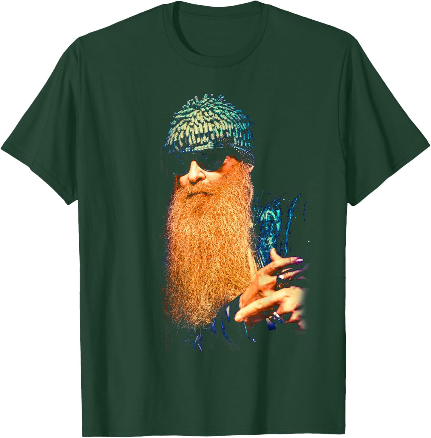 ZZ Top Portrait Official Billy F Gibbons T-Shirt - T-Shirt | Forest