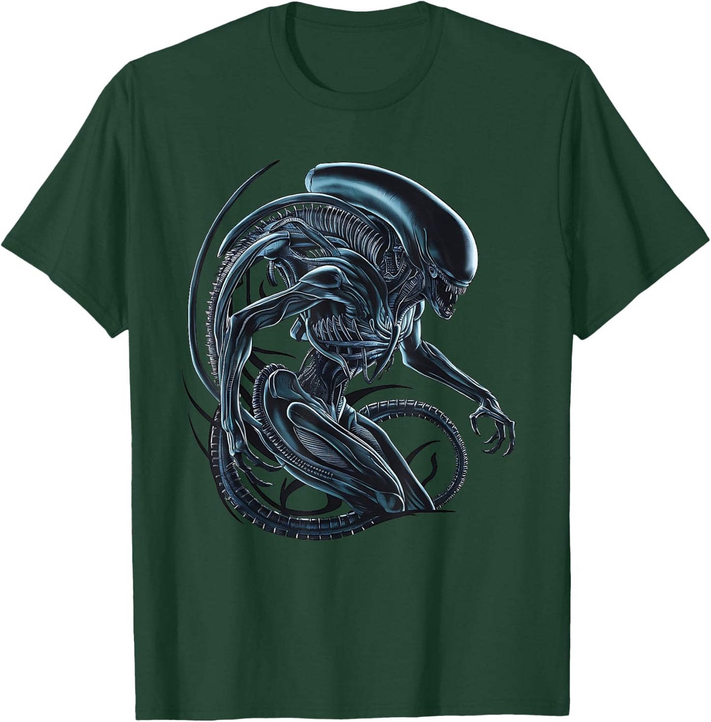 Alien Xenomorph Illustrated Poster T-Shirt - T-Shirt | Forest