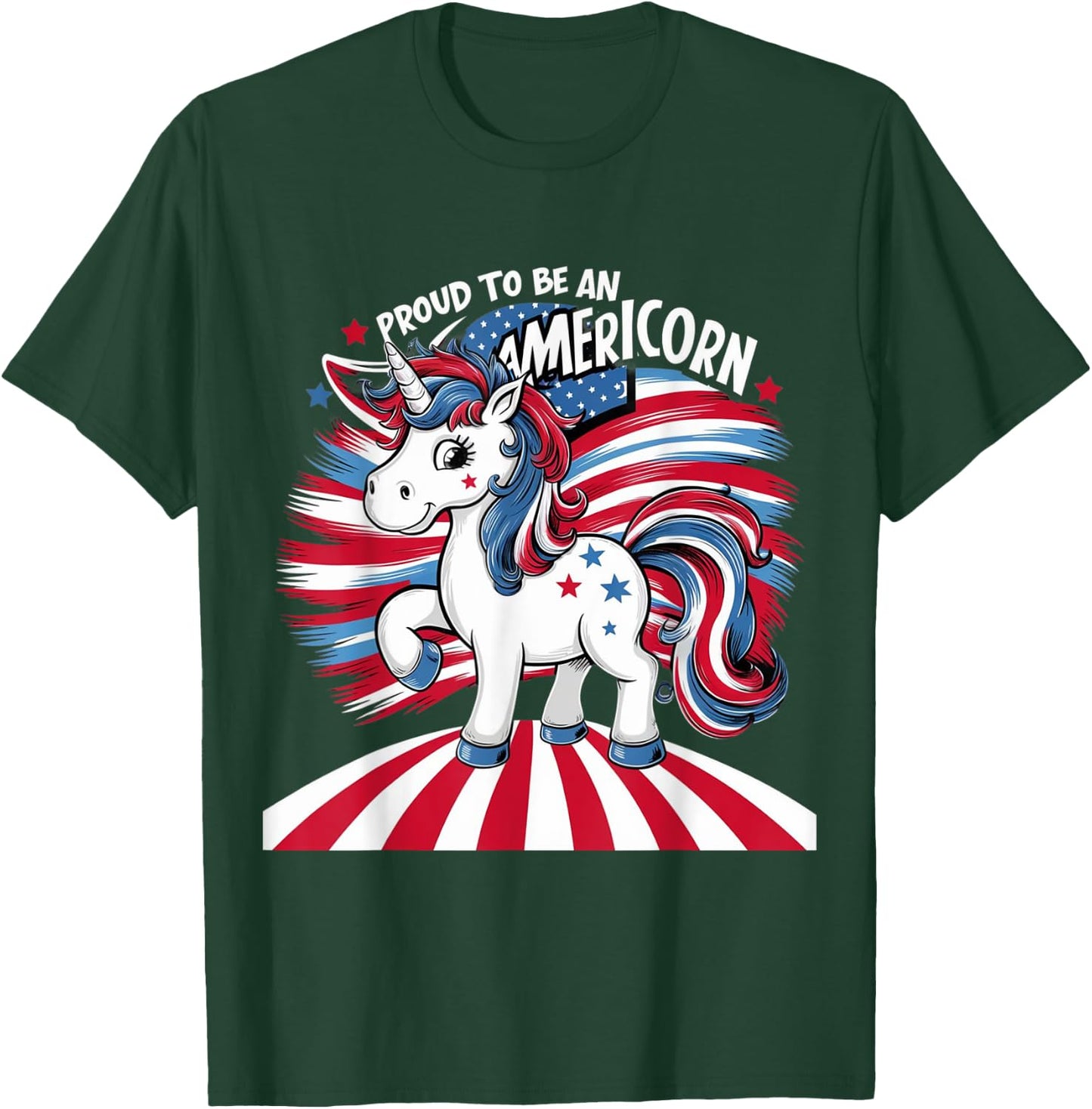Proud To Be An Americorn T-Shirt - T-Shirt | Forest