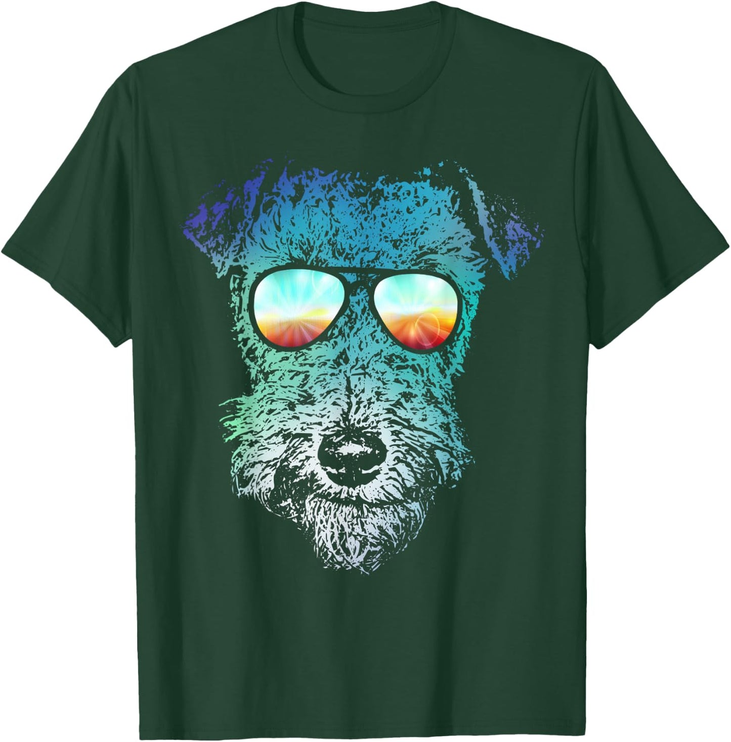Disco Groovy Welsh Terrier Dog Gift Women Kids T-Shirt - T-Shirt | Forest