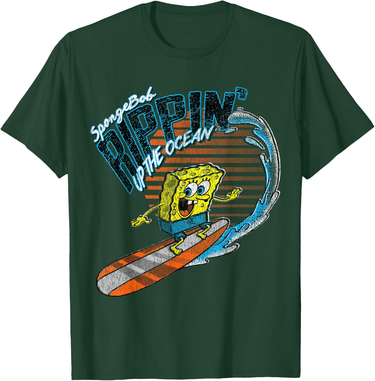 Offizielle Spongebob Schwammkopf Ripping Up the Ocean T-Shirt - T-Shirt | Forest