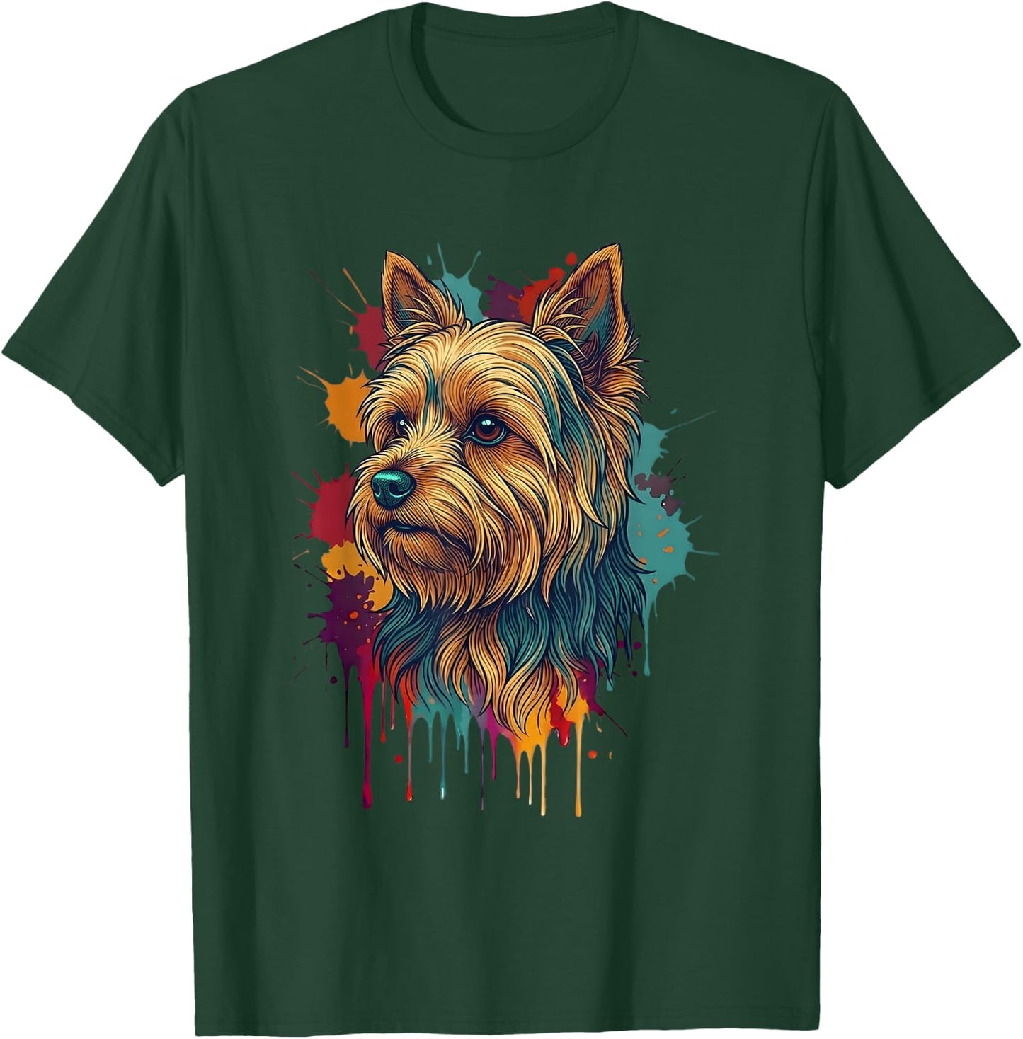Yorkshire Terrier coloré T-Shirt - T-Shirt | Forest