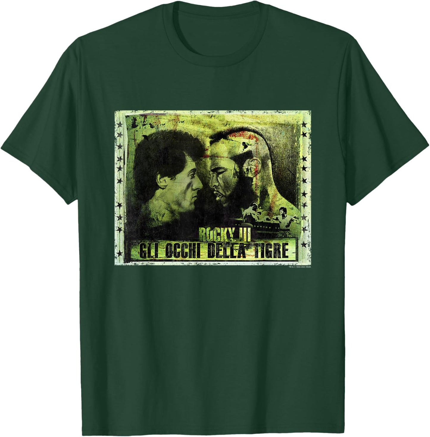 Rocky III Clubber Lang Eyes Of The Tiger T-Shirt - T-Shirt | Forest