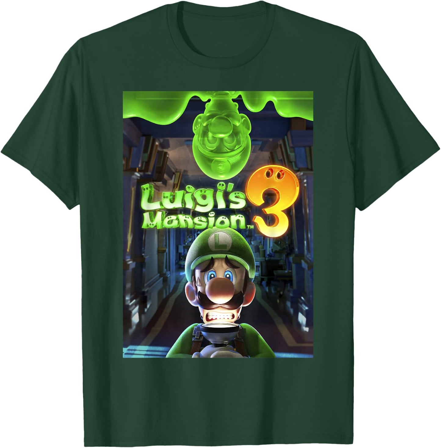 Luigi's Mansion 3 Luigi Poster T-Shirt - T-Shirt | Forest