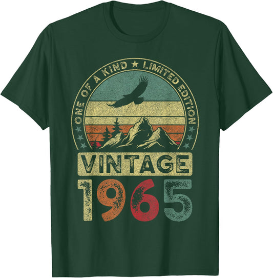 Vintage 1965 Limited Edition 59th Birthday 59 Years , black T-Shirt - T-Shirt | Forest