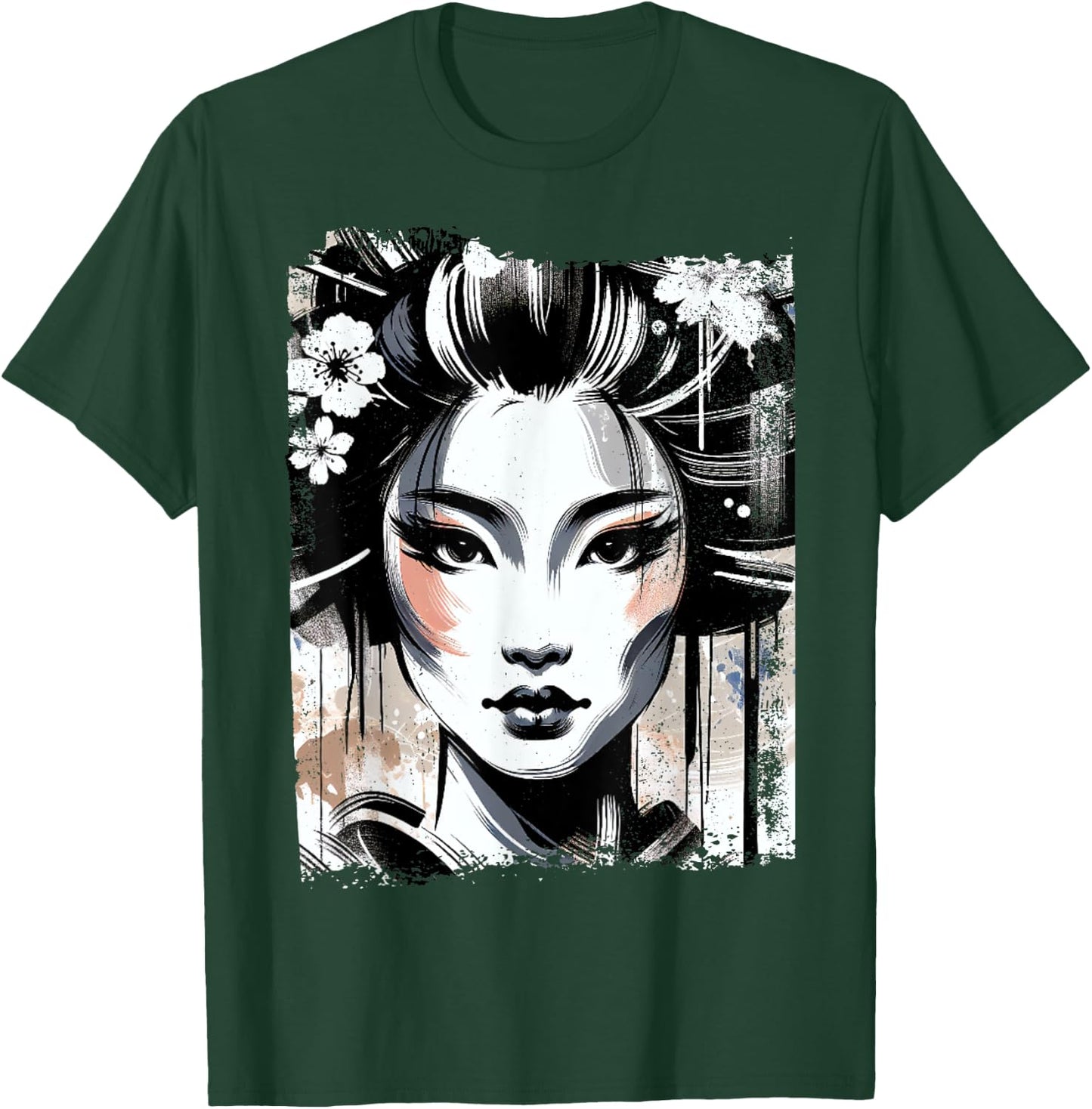 Geisha Vintage T-Shirt - T-Shirt | Forest