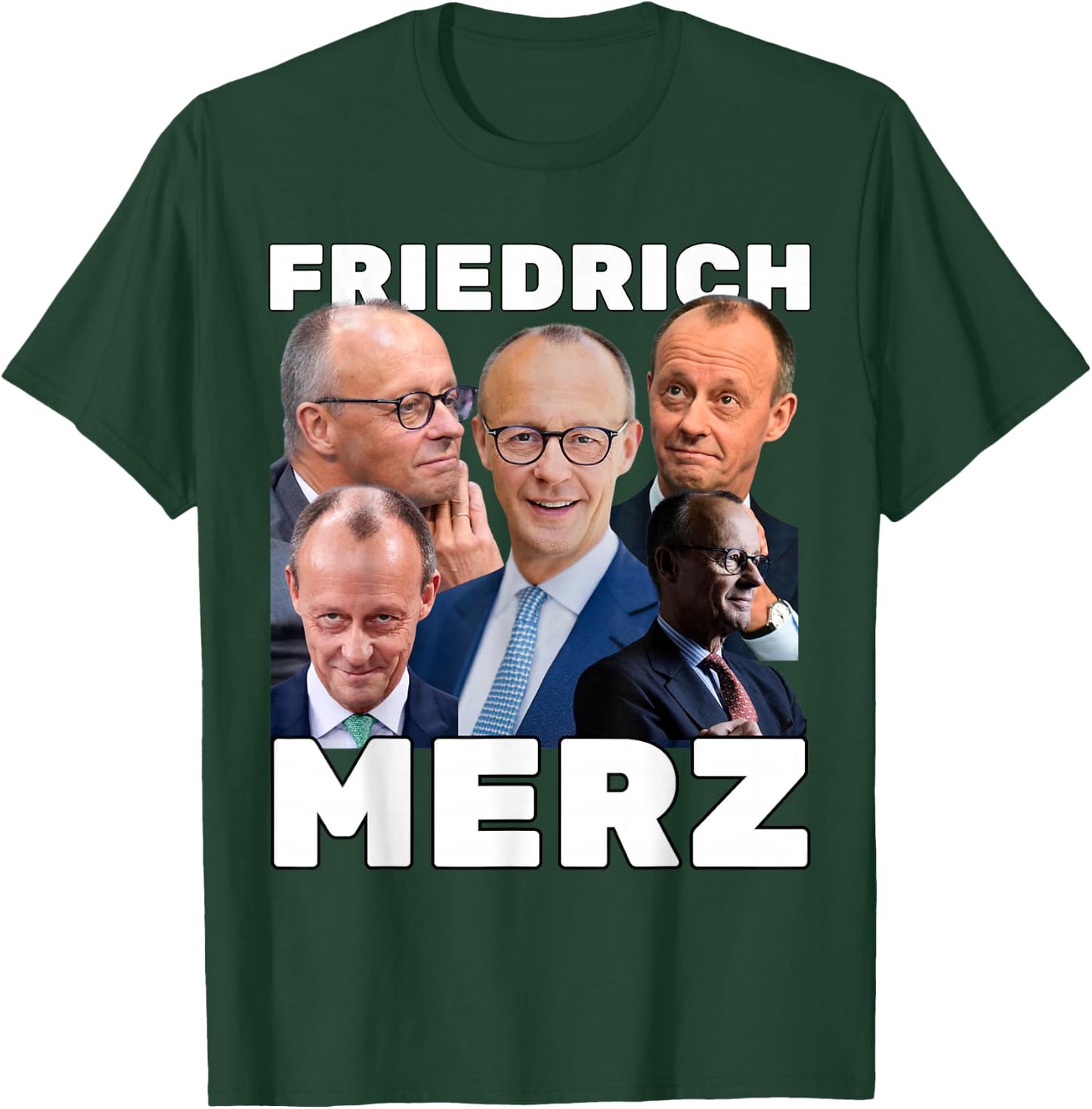 Friedrich Merz Fan-Merch , black T-Shirt - T-Shirt | Forest