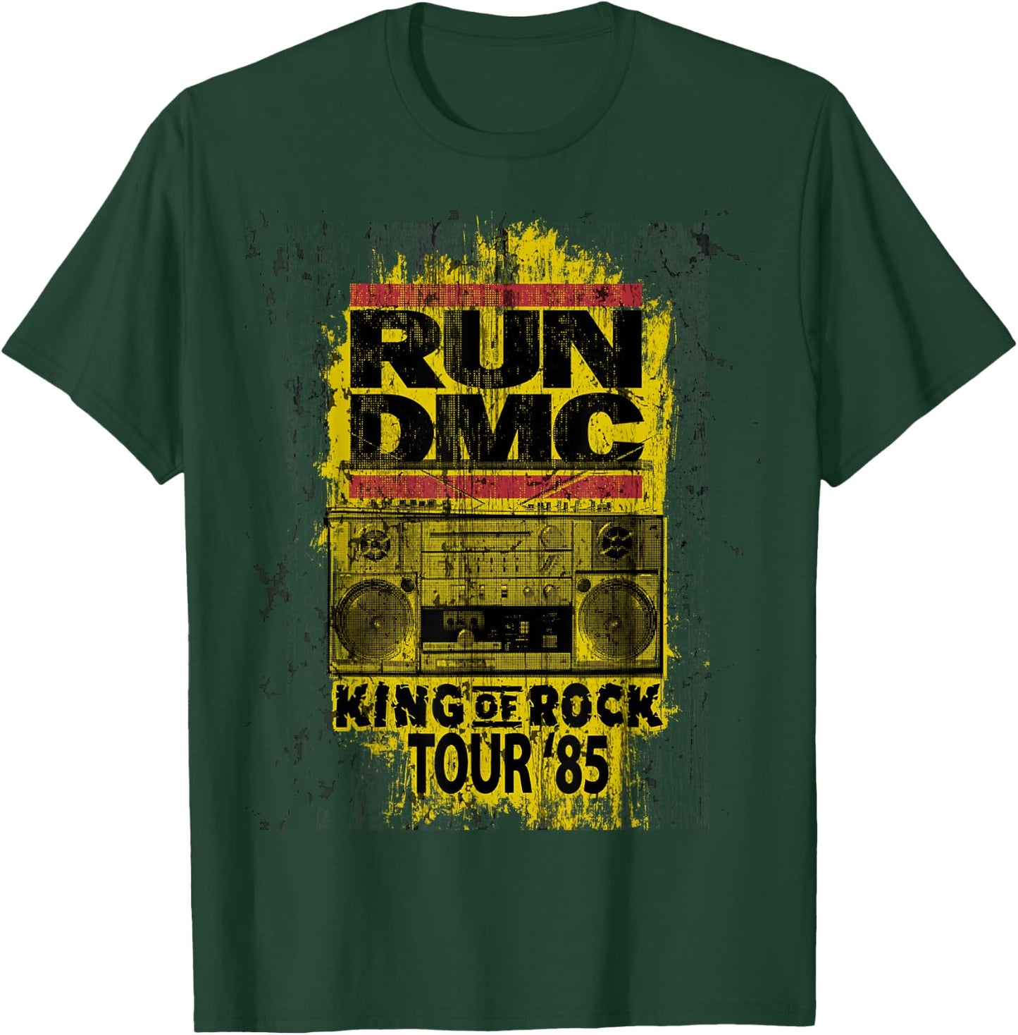 Run DMC King of Rock Tour T-Shirt - T-Shirt | Forest