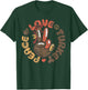 Peace Sign Turkey Hand Cool Thanksgiving Peace Love Turkey T-Shirt - T-Shirt | Forest
