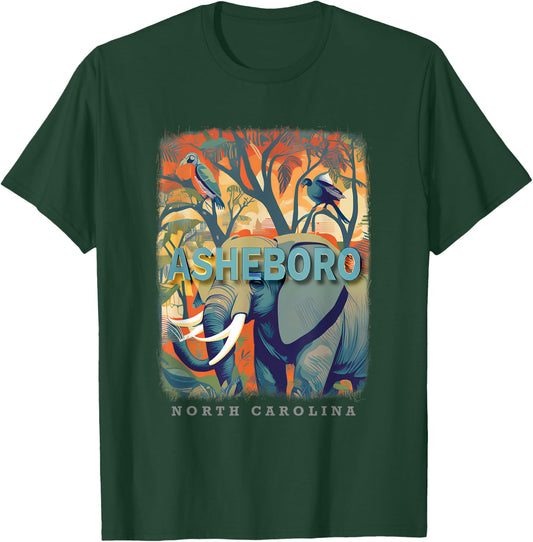 Asheboro North Carolina NC Zoological Wonders SD216 T-Shirt - T-Shirt | Forest