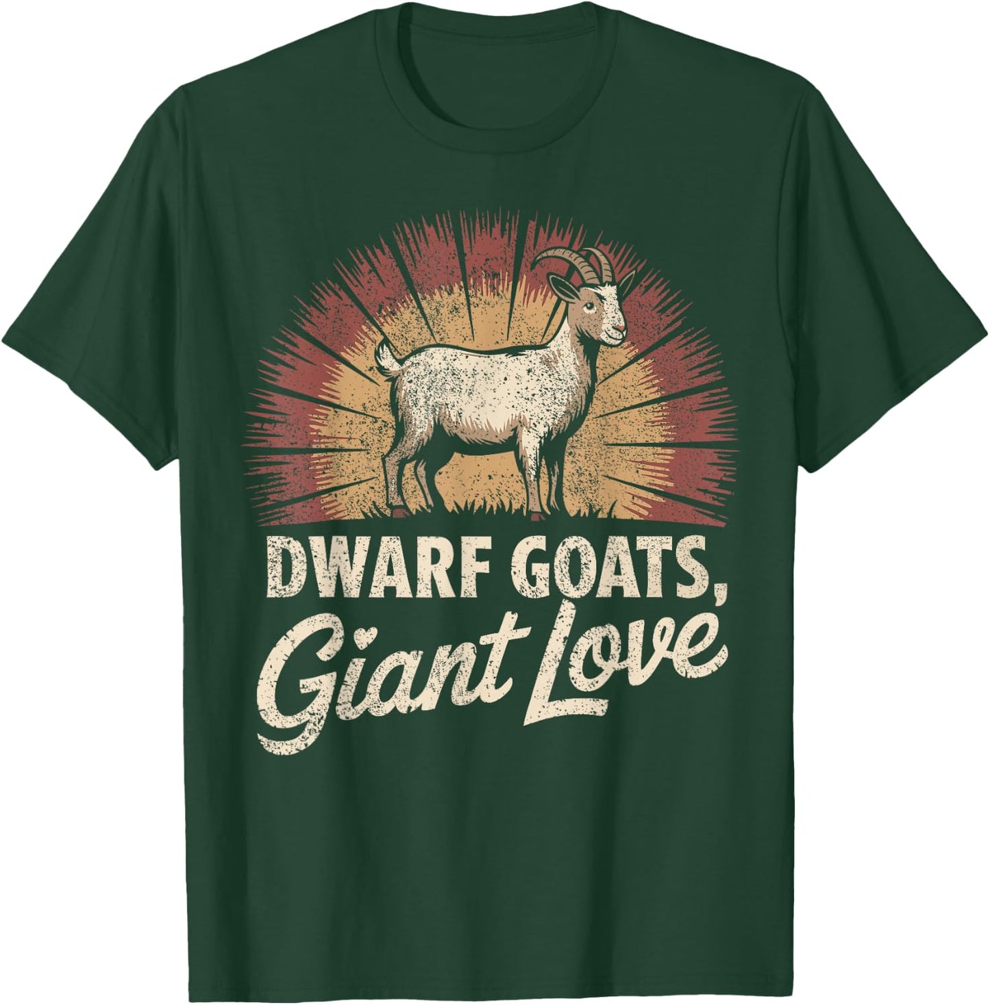 Goat Lover Nigerian Dwarf Goat Dad Goat Mom Love Goats T-Shirt - T-Shirt | Forest