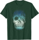 Unique Hand Drawn Abstract Skull (Blue) T-Shirt - T-Shirt | Forest