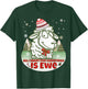 All I want For Christmas is Ewe Fun Wooly Sheep Holiday Pun T-Shirt - T-Shirt | Forest