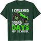 I Crushed 100 Days Of School Boys Monster Truck 100th Day T-Shirt - T-Shirt | Forest