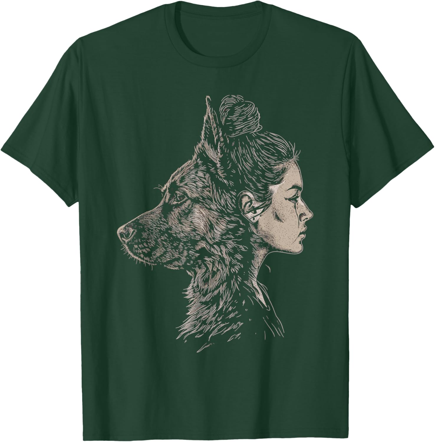 German Shepherd Mom Dog Art Lover Mother's Day T-Shirt - T-Shirt | Forest