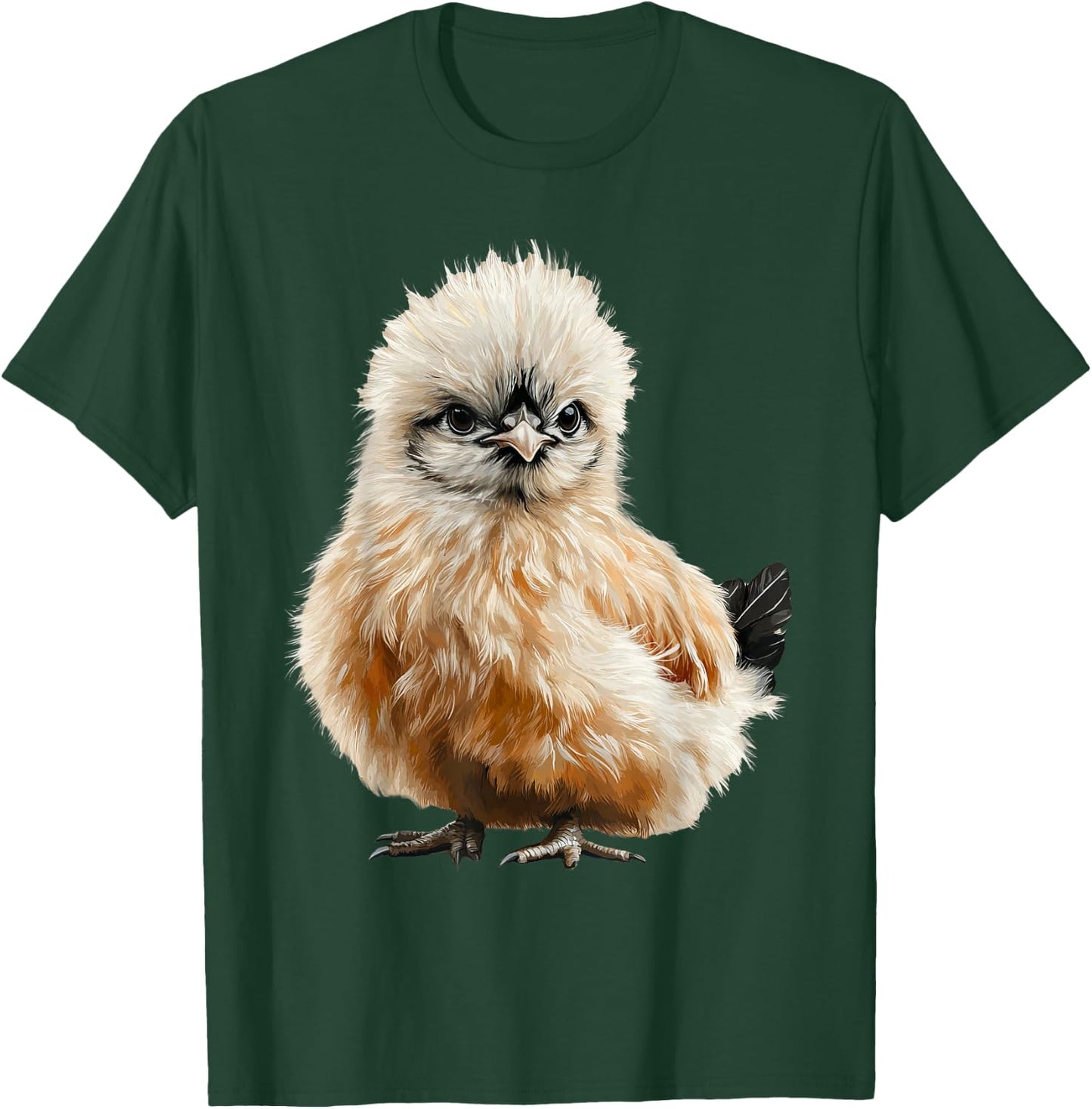 Silkie Chicken Cute Chicken Lover T-Shirt - T-Shirt | Forest