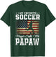 My Favorite Soccer Player Calls Me Papaw USA Flag T-Shirt - T-Shirt | Forest
