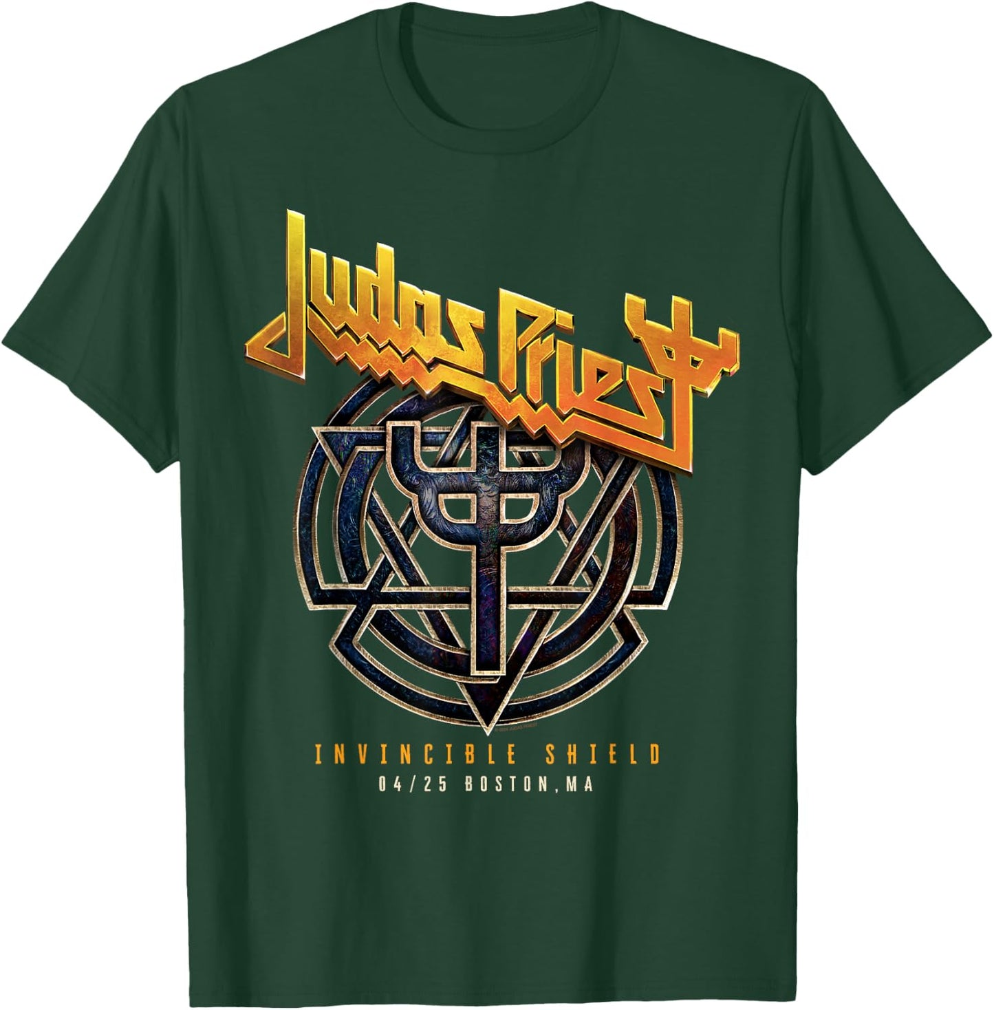 Judas Priest Invincible Shield Tour 2024 Boston T-Shirt - T-Shirt | Forest