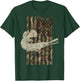 Camo US Flag American Alligator Gar Fishing T-Shirt - T-Shirt | Forest